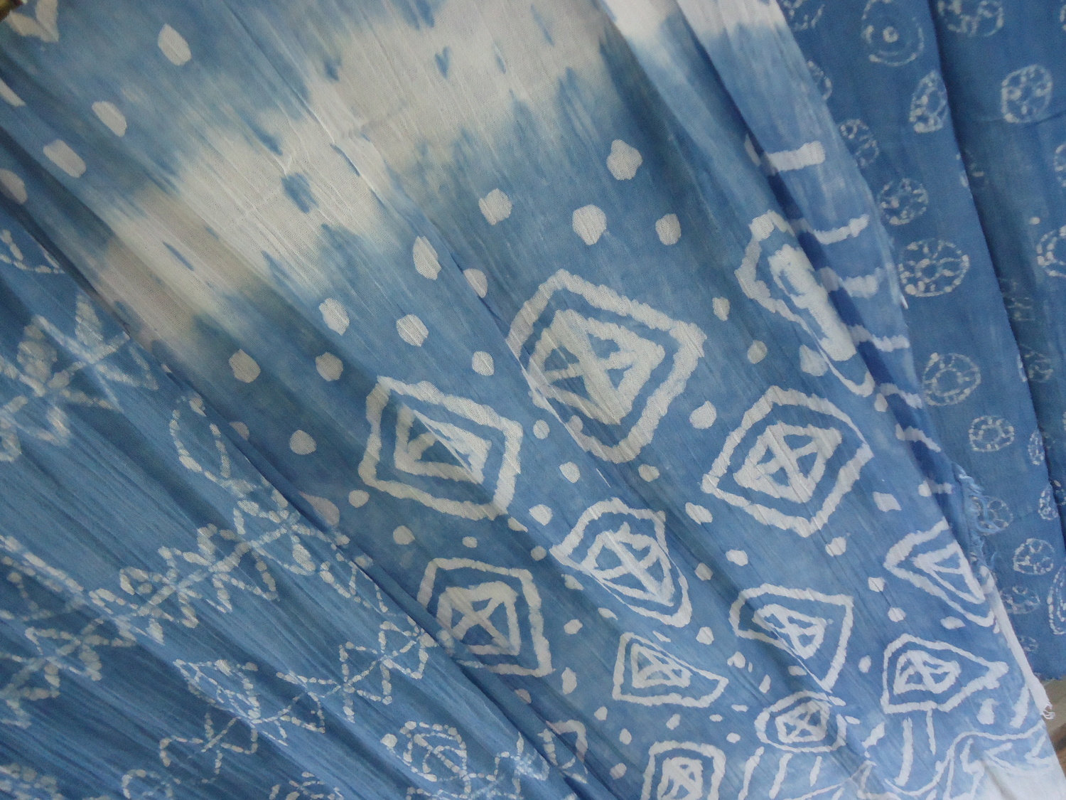 Choo Workshop Indigo Batik Scarves&nbsp;