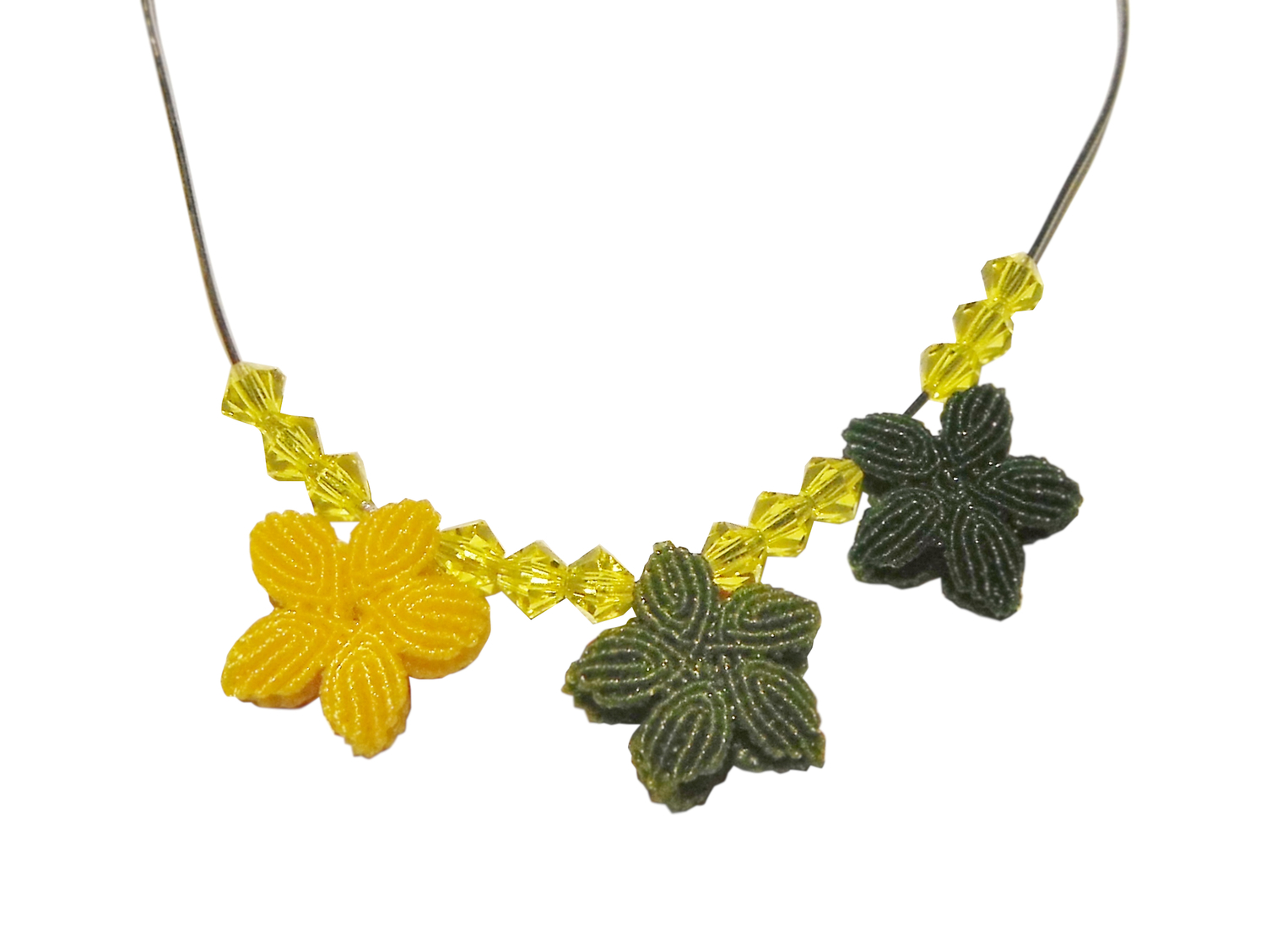 Hand-knotted Flower Necklace&nbsp;&nbsp;